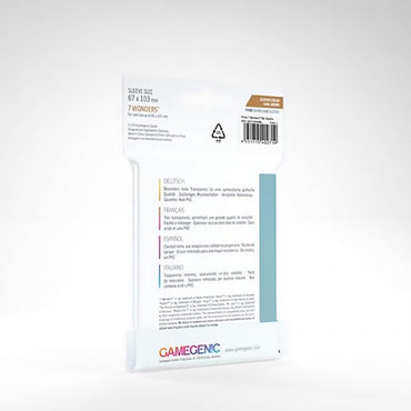 Gamegenic Board Game Sleeves - 7 Wonders 67 x 103mm 80ct