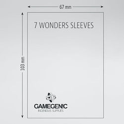 Gamegenic Board Game Sleeves - 7 Wonders 67 x 103mm 80ct
