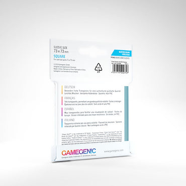 Gamegenic Board Game Sleeves - Square 73 x 73mm 50ct