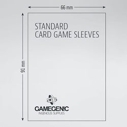 Gamegenic Board Game Sleeves - Standard Card Game 66 x 91mm 50ct