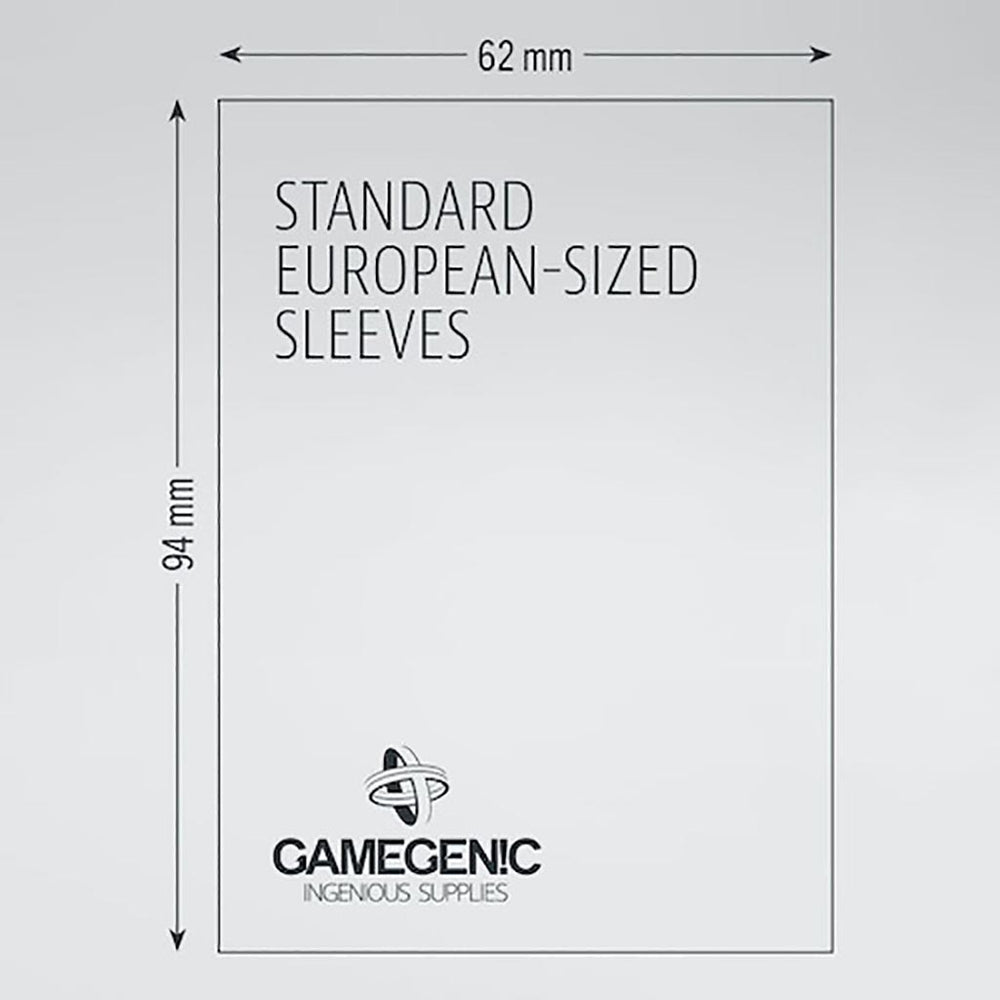 Gamegenic Board Game Sleeves - Standard European 62 x 94mm 50ct