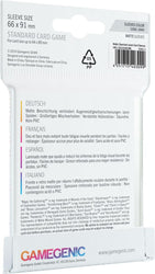 Gamegenic Board Game Sleeves Matte - Standard Card Game 66 x 91mm 50ct