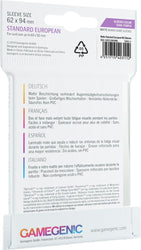 Gamegenic Board Game Sleeves Matte - Standard European 62 x 94mm 50ct