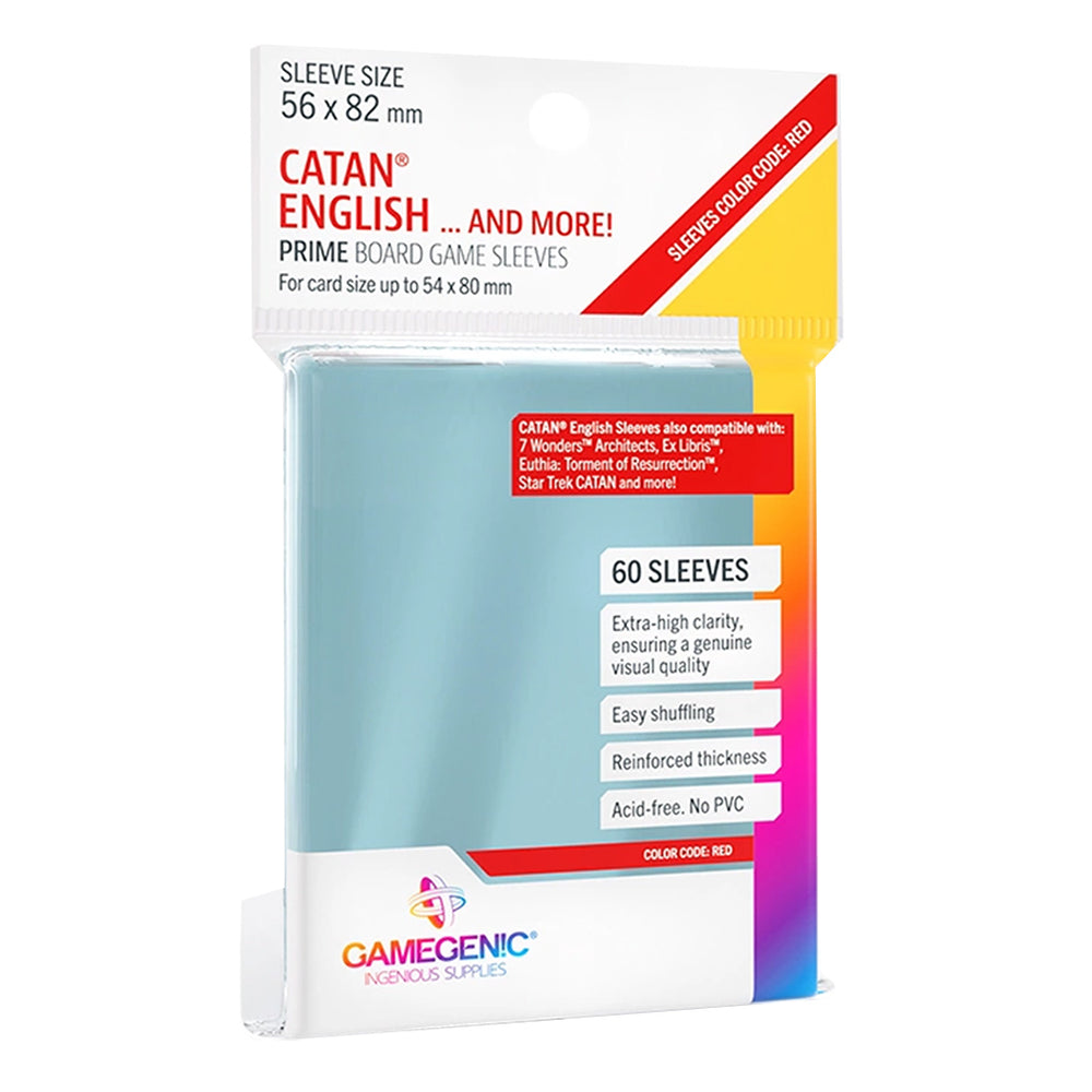 Gamegenic Board Game Sleeves - Catan 56 x 82mm 60ct