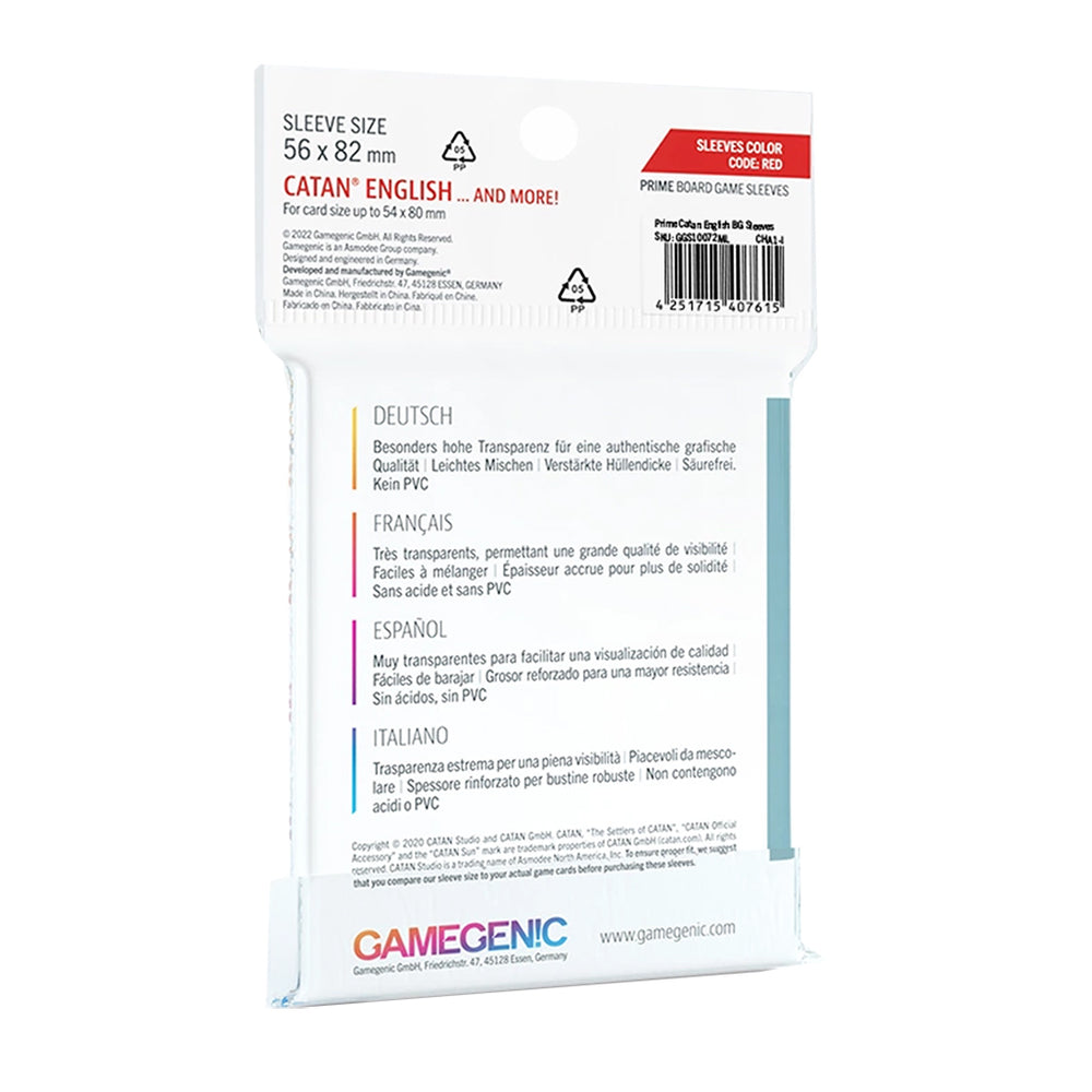 Gamegenic Board Game Sleeves - Catan 56 x 82mm 60ct
