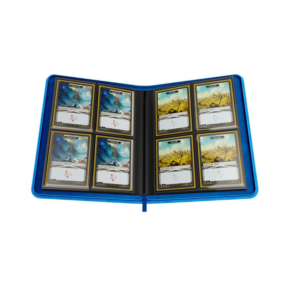 Gamegenic Zip-Up Album 8-Pocket Binder - Blue