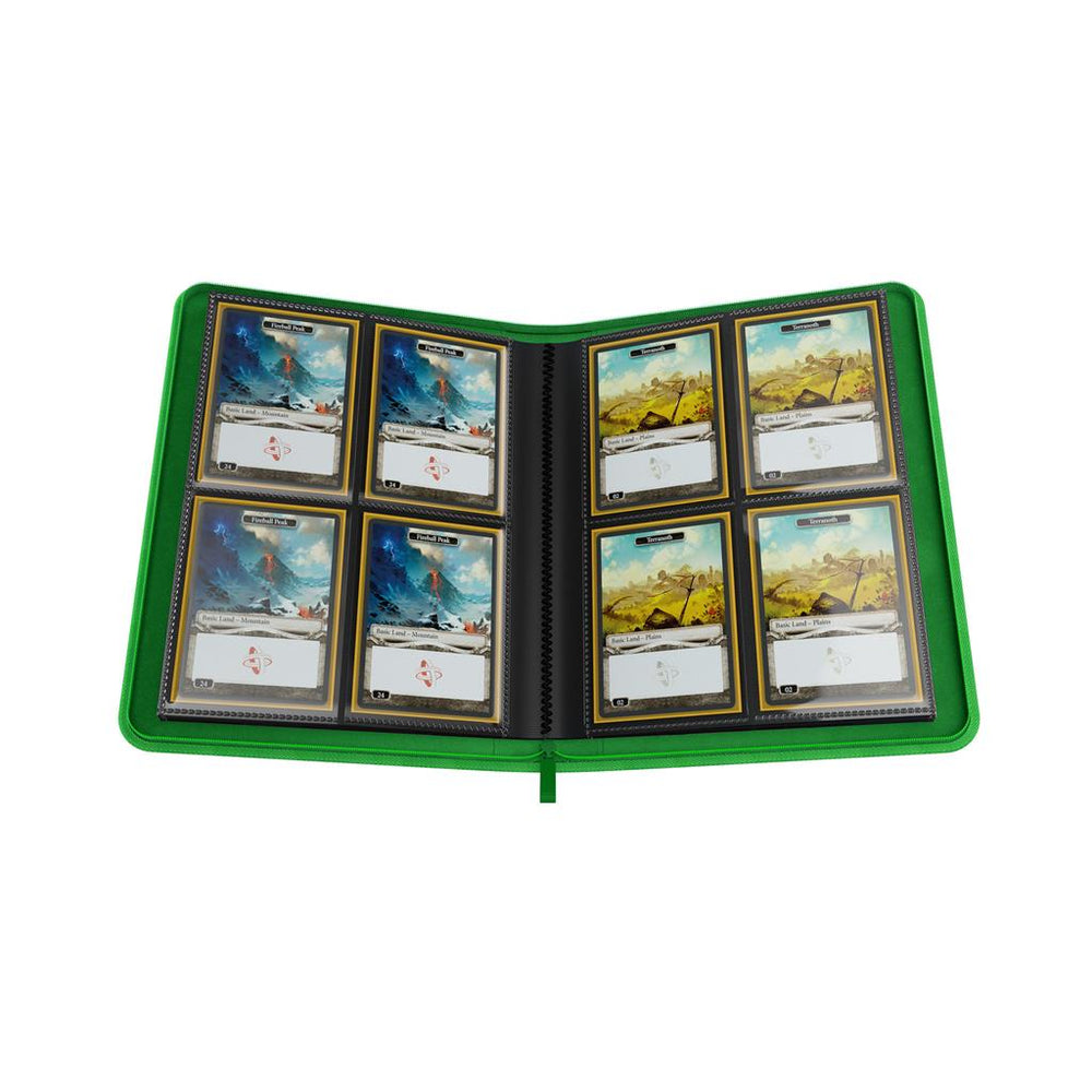 Gamegenic Zip-Up Album 8-Pocket Binder - Green