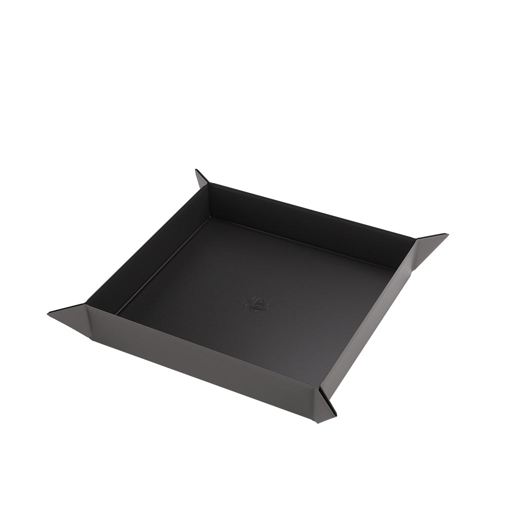 Gamegenic Square Magnetic Dice Tray: Black/Grey | Gauntlet Hobbies - Angola
