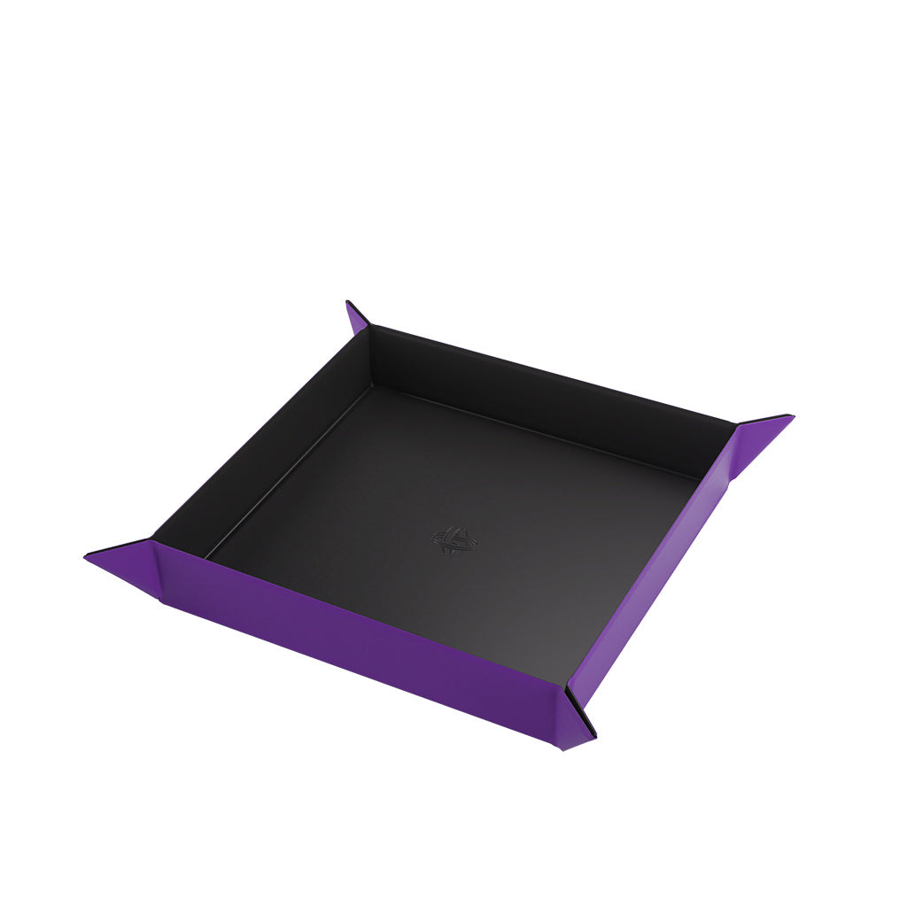 Gamegenic Square Magnetic Dice Tray: Black/Purple | Gauntlet Hobbies - Angola