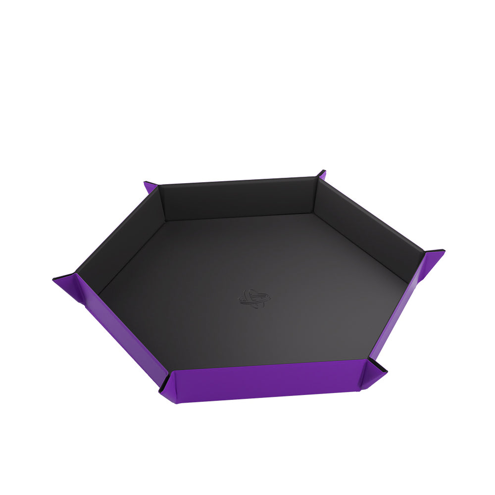 Gamegenic Magnetic Dice Tray Black & Purple