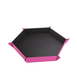 Gamegenic Magnetic Dice Tray Black & Pink