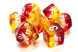 Old School Dice 7 set Gradient - Phoenix Rising