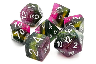 Old School Dice 7 set Gradient - Grapevine