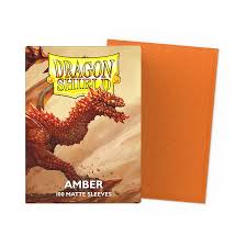 Dragon Shield Matte Sleeve -Amber