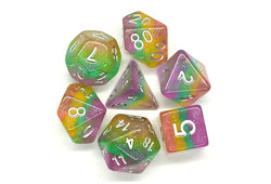 Old School Dice 7 set Luminous - Fairy Dust