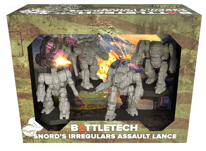 Battletech: Snord's Irregulars Assault Lance Mini Pack | Gauntlet Hobbies - Angola
