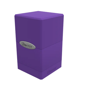 Classic Satin Tower Deck Box - Royal Purple
