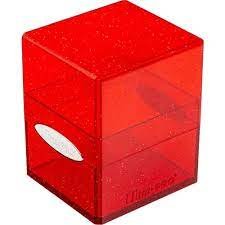 Ultra Pro Deck Box: Satin Cube - Glitter Red