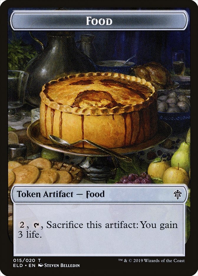 Mouse // Food (15) Double-sided Token [Throne of Eldraine Tokens] | Gauntlet Hobbies - Angola