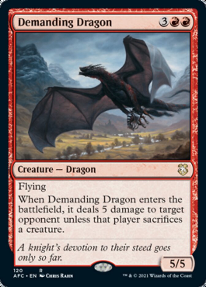 Demanding Dragon [Dungeons & Dragons: Adventures in the Forgotten Realms Commander] | Gauntlet Hobbies - Angola