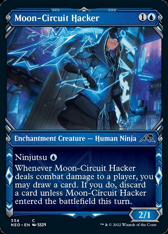Moon-Circuit Hacker (Showcase Ninja) [Kamigawa: Neon Dynasty] | Gauntlet Hobbies - Angola