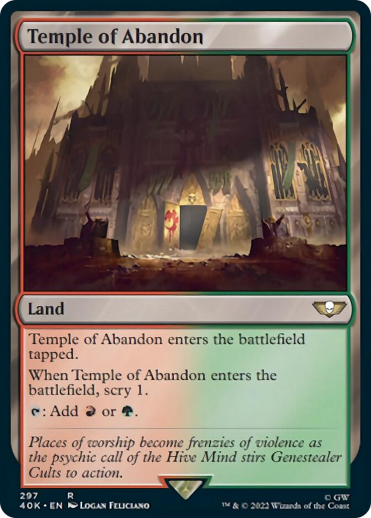 Temple of Abandon (Surge Foil) [Universes Beyond: Warhammer 40,000] | Gauntlet Hobbies - Angola