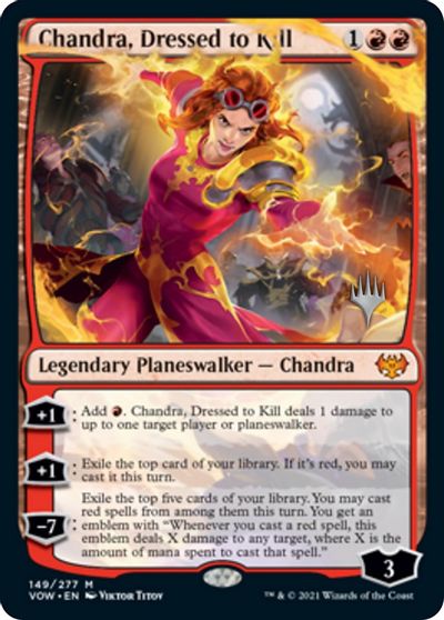 Chandra, Dressed to Kill (Promo Pack) [Innistrad: Crimson Vow Promos] | Gauntlet Hobbies - Angola