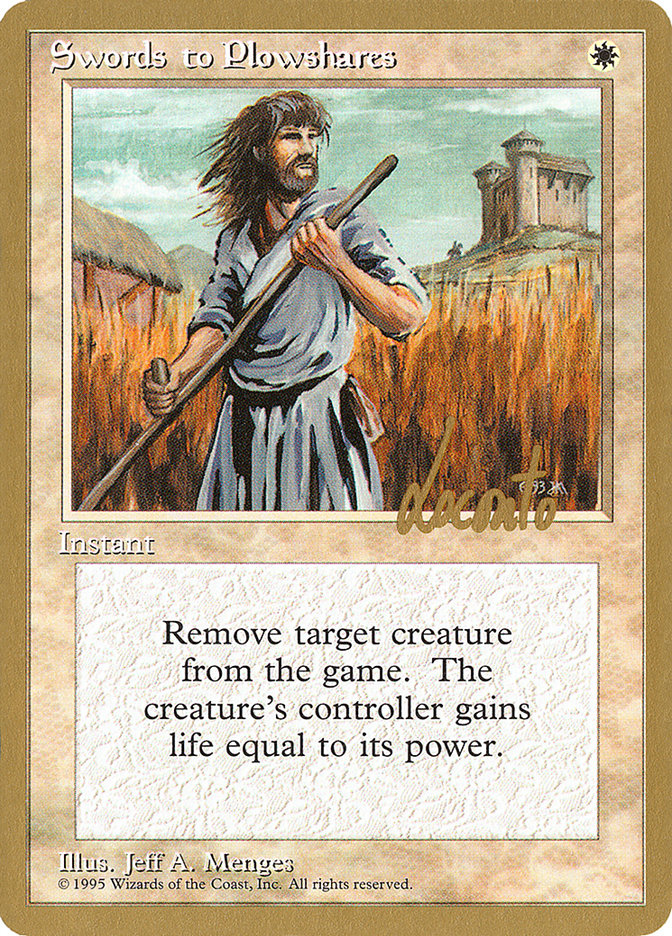 Swords to Plowshares (Michael Loconto) [Pro Tour Collector Set] | Gauntlet Hobbies - Angola