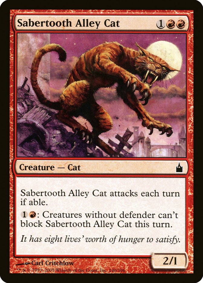 Sabertooth Alley Cat [Ravnica: City of Guilds] | Gauntlet Hobbies - Angola