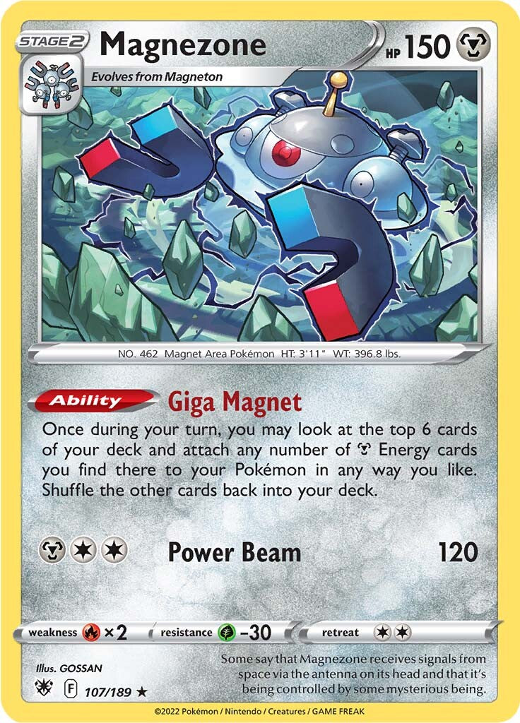 Magnezone (107/189) (Theme Deck Exclusive) [Sword & Shield: Astral Radiance] | Gauntlet Hobbies - Angola