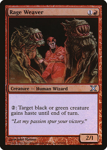 Rage Weaver (Premium Foil) [Tenth Edition]