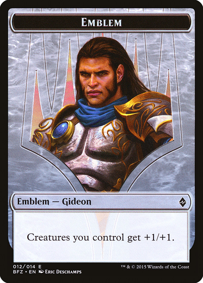 Gideon, Ally of Zendikar Emblem [Battle for Zendikar Tokens] | Gauntlet Hobbies - Angola