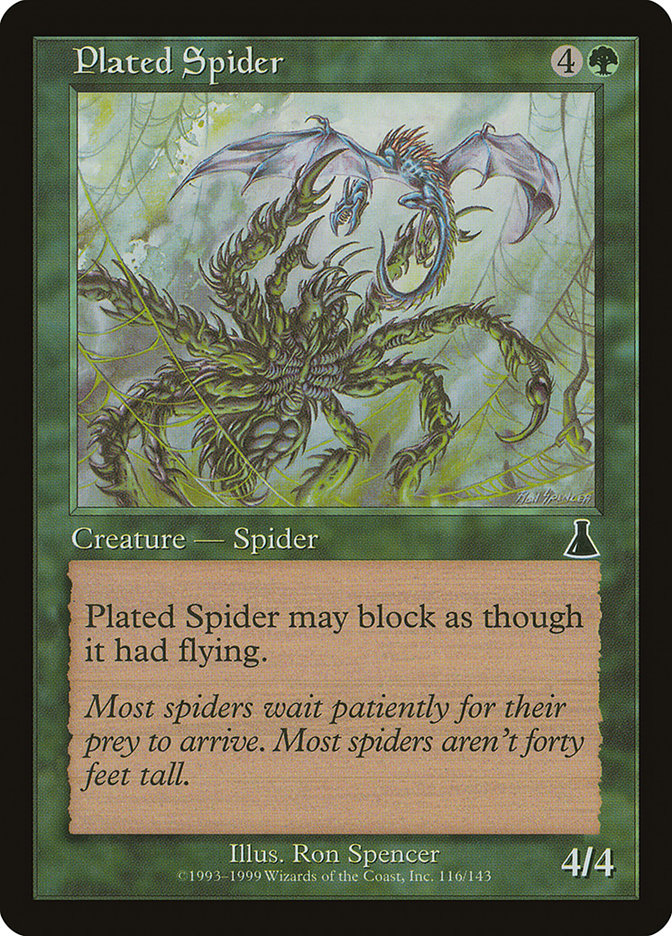 Plated Spider [Urza's Destiny] | Gauntlet Hobbies - Angola