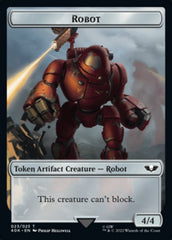 Astartes Warrior // Robot Double-sided Token (Surge Foil) [Universes Beyond: Warhammer 40,000 Tokens] | Gauntlet Hobbies - Angola