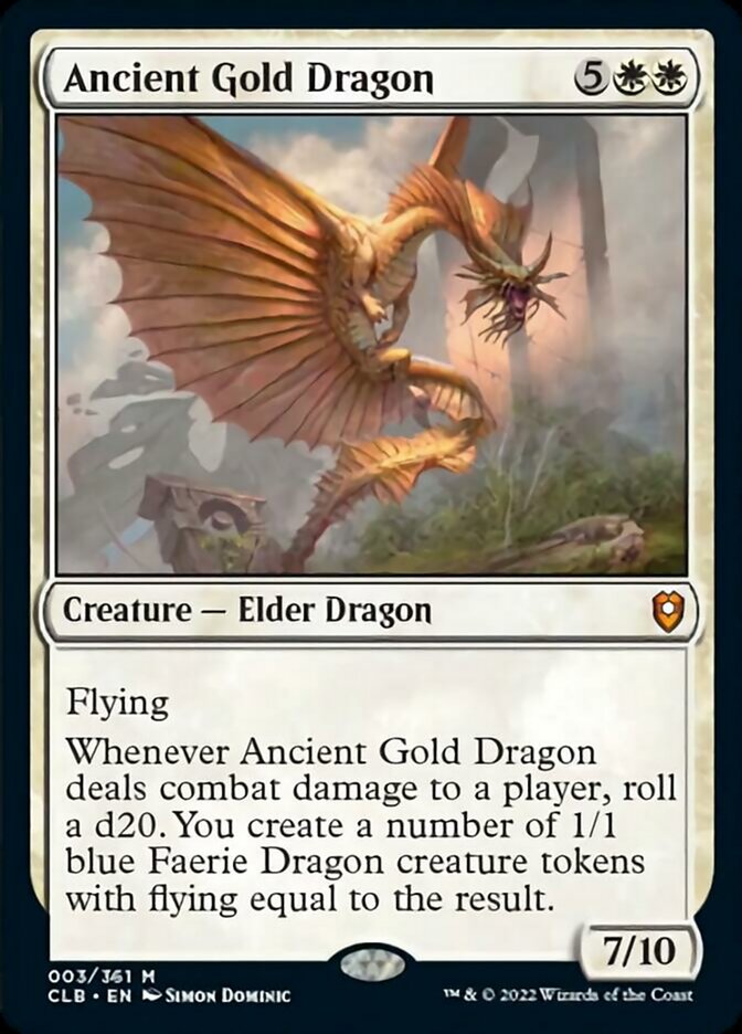 Ancient Gold Dragon [Commander Legends: Battle for Baldur's Gate] | Gauntlet Hobbies - Angola