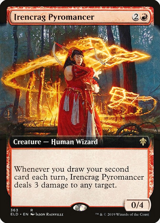 Irencrag Pyromancer (Extended) [Throne of Eldraine] | Gauntlet Hobbies - Angola