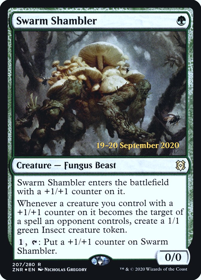 Swarm Shambler [Zendikar Rising Prerelease Promos] | Gauntlet Hobbies - Angola