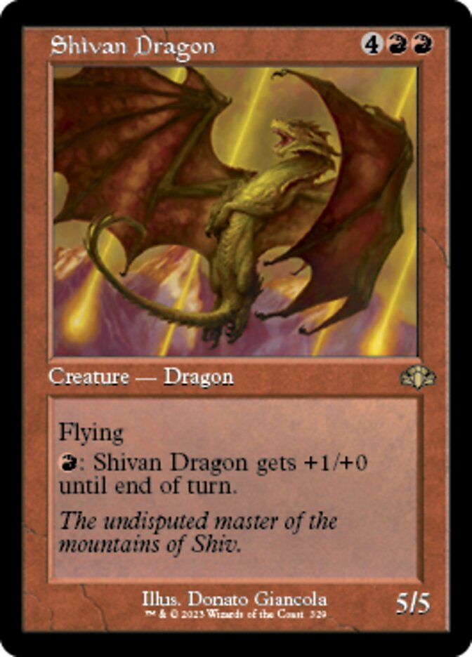 Shivan Dragon (Retro) [Dominaria Remastered] | Gauntlet Hobbies - Angola