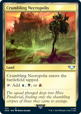 Crumbling Necropolis (Surge Foil) [Universes Beyond: Warhammer 40,000]