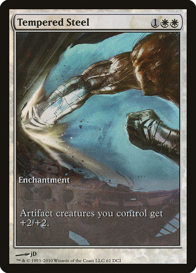 Tempered Steel (Game Day) (Extended) [Scars of Mirrodin Promos] | Gauntlet Hobbies - Angola