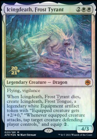 Icingdeath, Frost Tyrant [Dungeons & Dragons: Adventures in the Forgotten Realms Prerelease Promos] | Gauntlet Hobbies - Angola