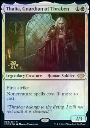 Thalia, Guardian of Thraben [Innistrad: Crimson Vow Prerelease Promos] | Gauntlet Hobbies - Angola