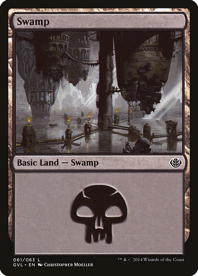 Swamp (61) (Garruk vs. Liliana) [Duel Decks Anthology] | Gauntlet Hobbies - Angola