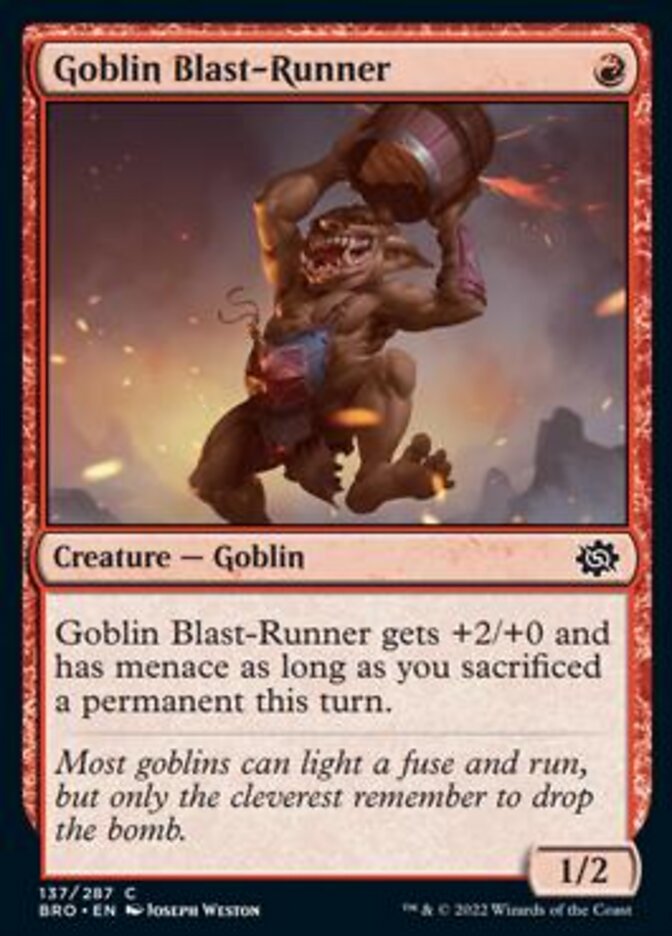 Goblin Blast-Runner [The Brothers' War] | Gauntlet Hobbies - Angola