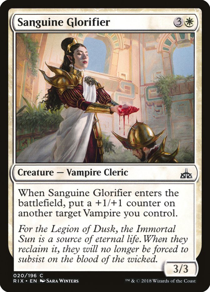 Sanguine Glorifier [Rivals of Ixalan]