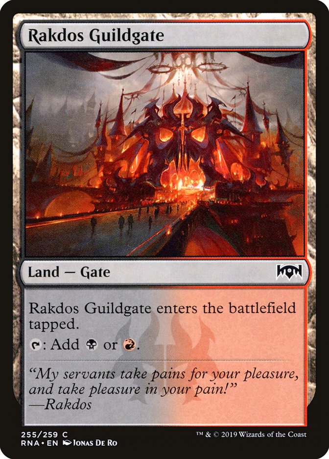 Rakdos Guildgate (255/259) [Ravnica Allegiance] | Gauntlet Hobbies - Angola