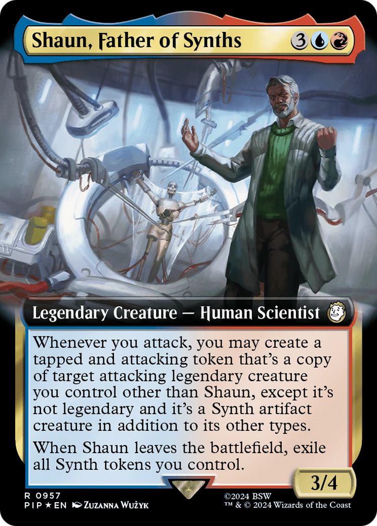 Shaun, Father of Synths (Extended Art) (Surge Foil) [Fallout] | Gauntlet Hobbies - Angola