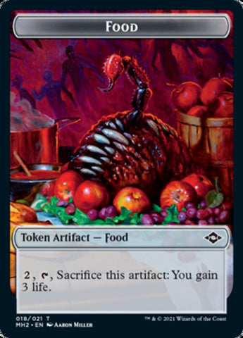 Beast Token // Food Token (18) [Modern Horizons 2 Tokens]