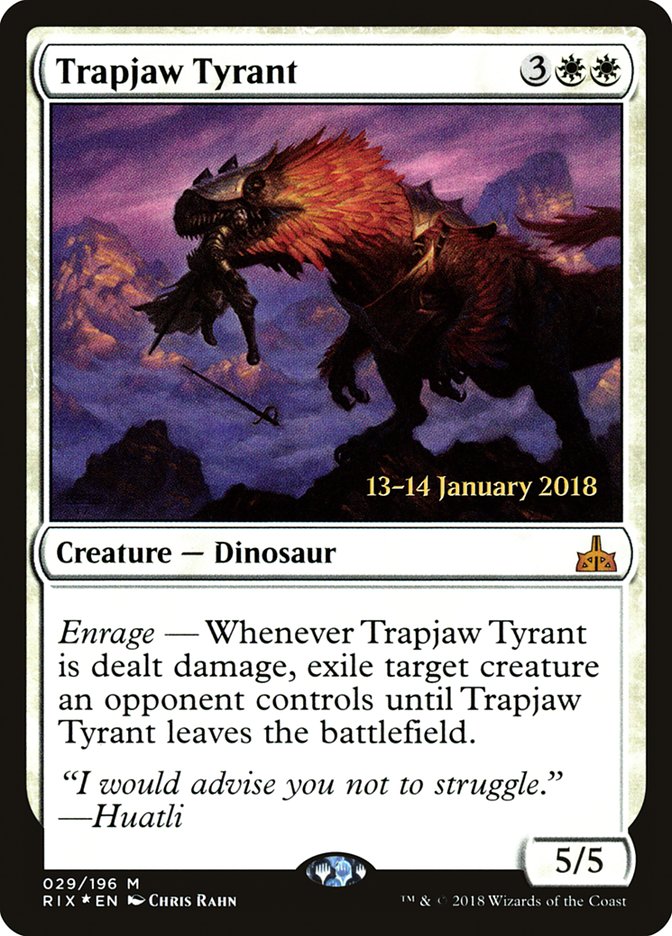 Trapjaw Tyrant [Rivals of Ixalan Prerelease Promos] | Gauntlet Hobbies - Angola