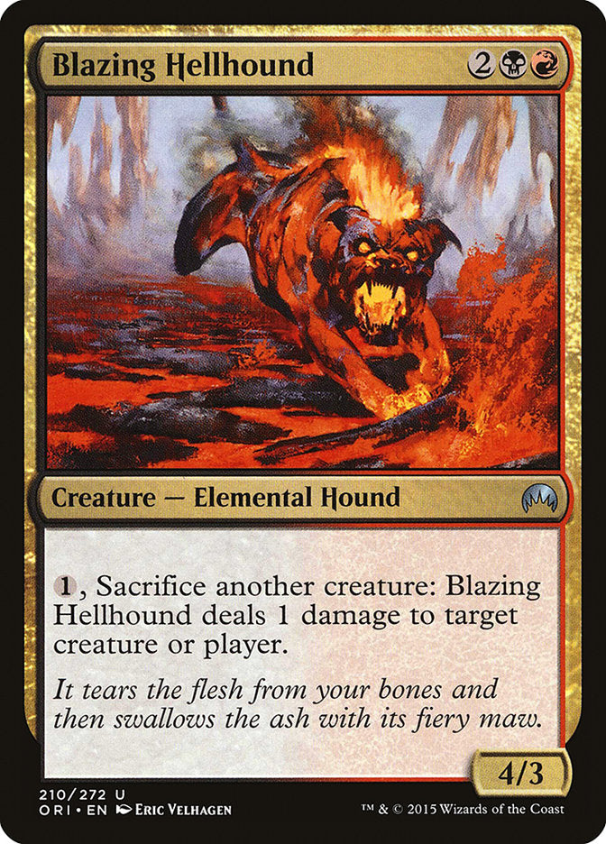 Blazing Hellhound [Magic Origins] | Gauntlet Hobbies - Angola